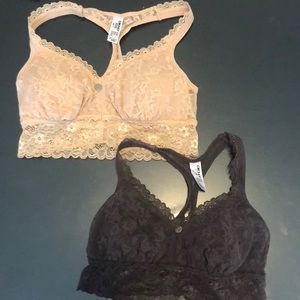 DKNY bralettes pair